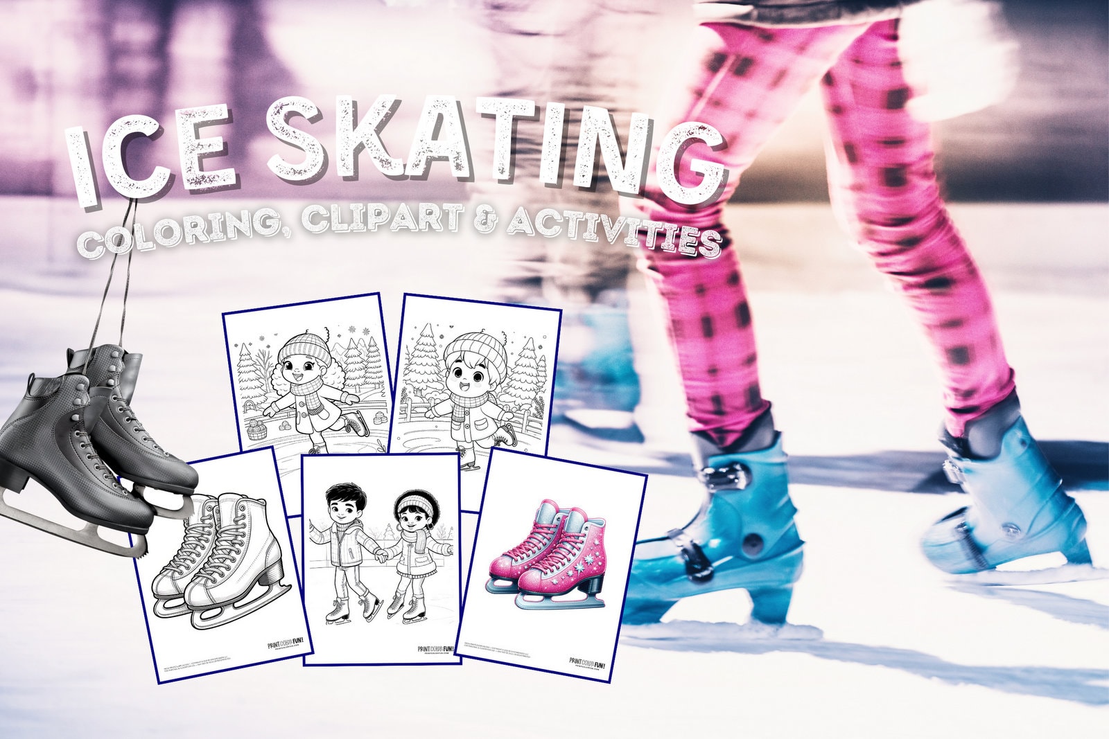 Chill out with ice skating clipart cool crafts educational activities for kids at