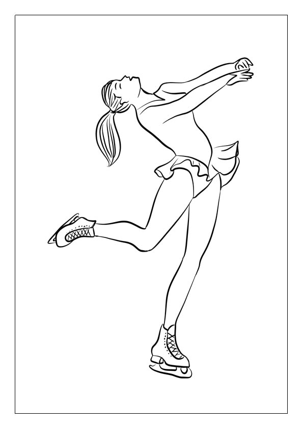 Ice skating coloring pages printable coloring sheets