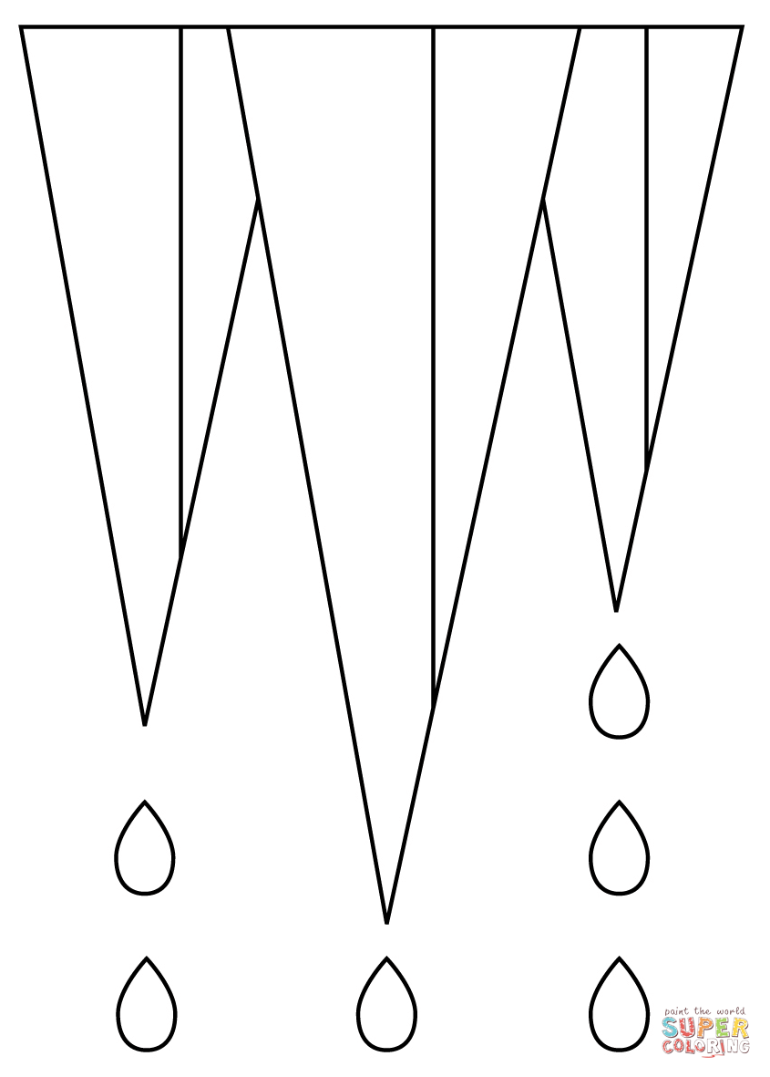 Icicles coloring page free printable coloring pages