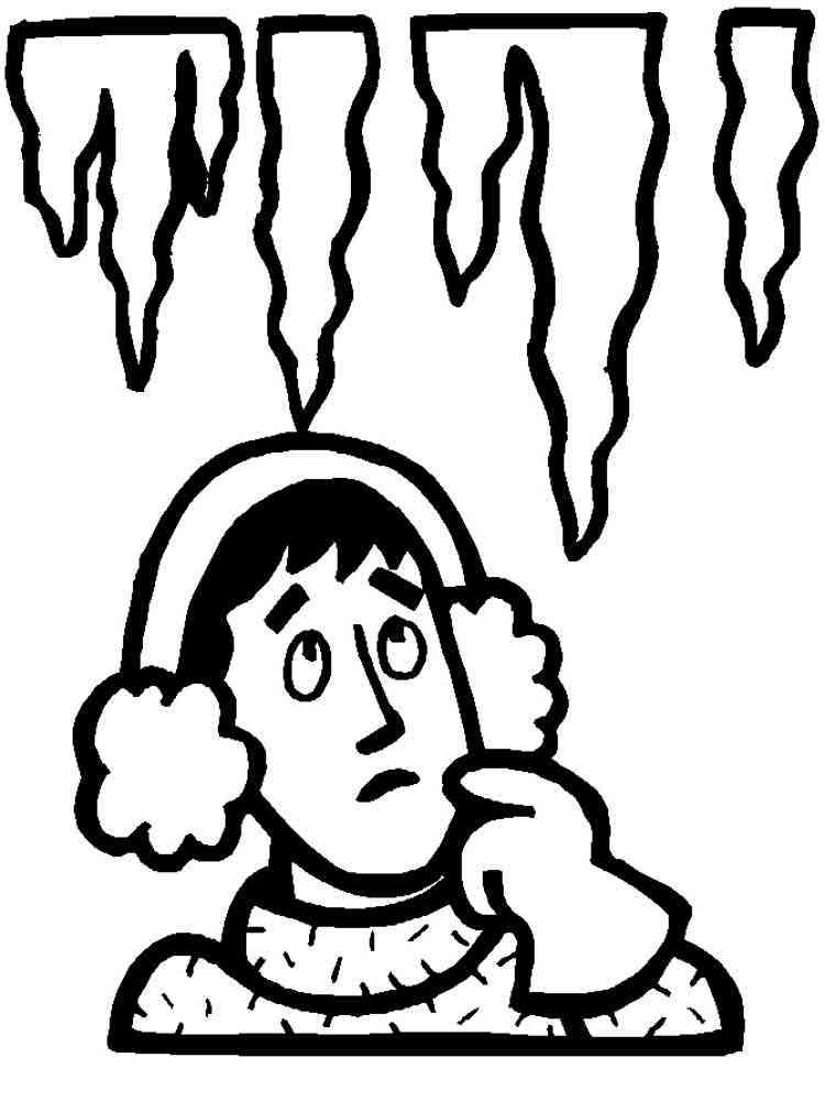 Icicles coloring pages