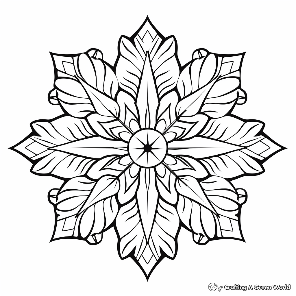 Snowflake coloring pages