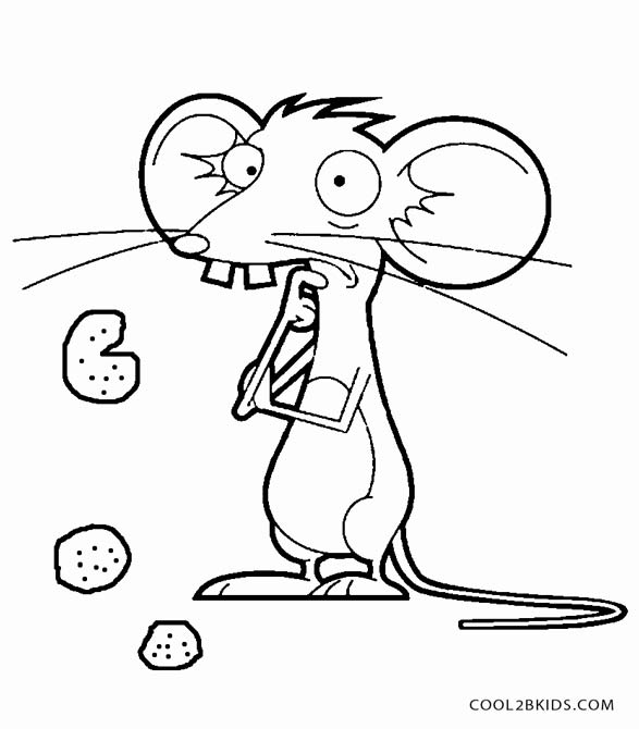 Printable mouse coloring pages for kids