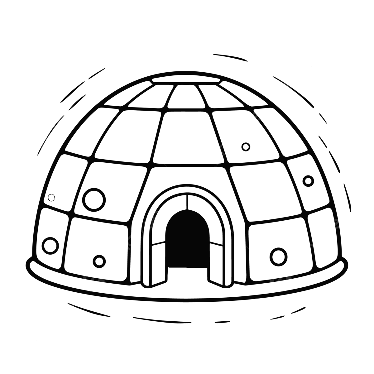 Igloo outline png transparent images free download vector files