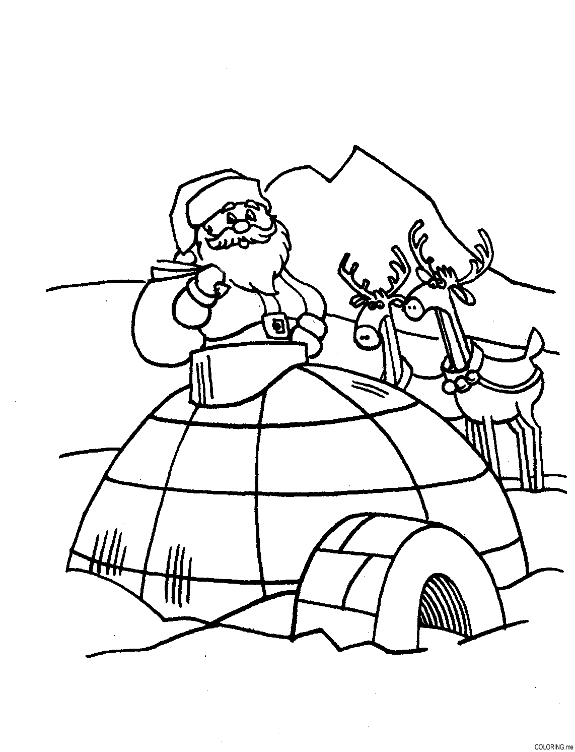 Page christmas igloo