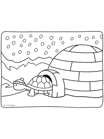 Winter coloring pages â tims printables