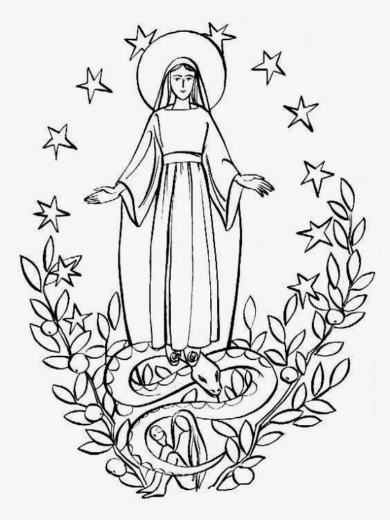 Mother mary coloring pages