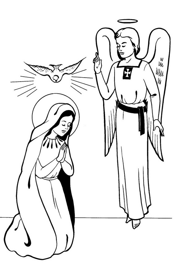 Immaculate conception coloring pages