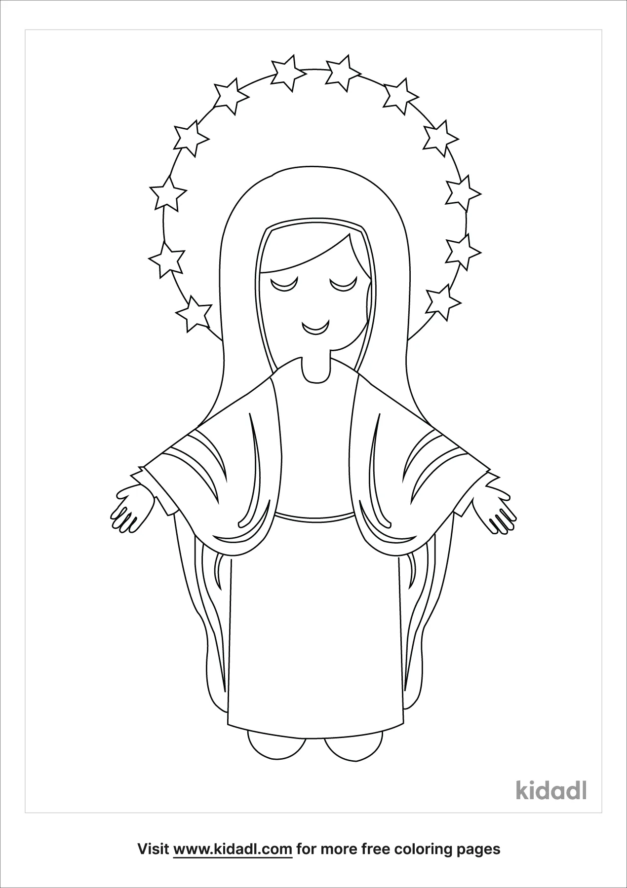 Free immaculate conception coloring page coloring page printables
