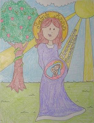 Explain the immaculate conception to kids