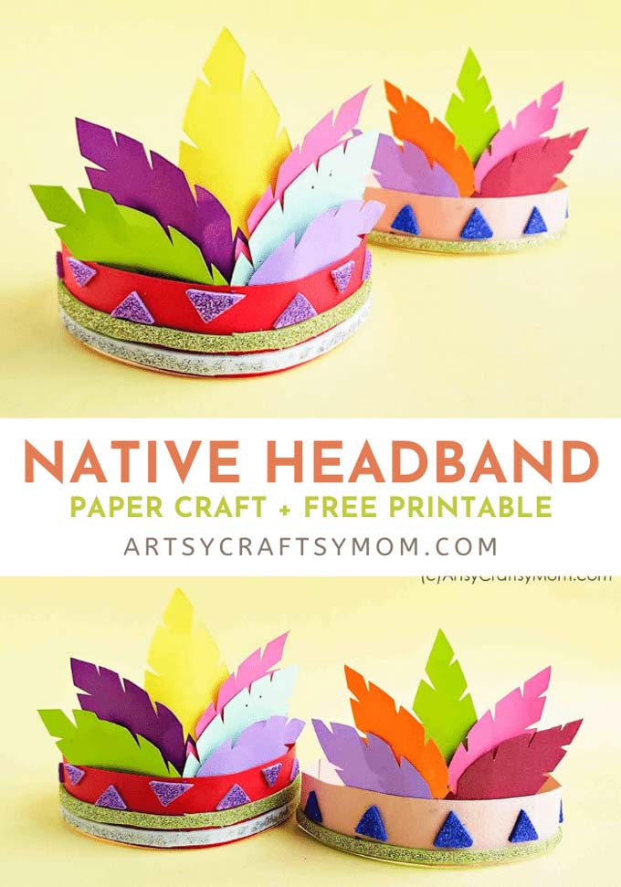 Native american headband thanksgiving craft