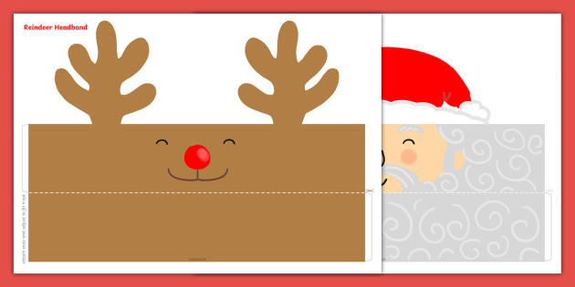 Printable christmas headbands designs to choose from