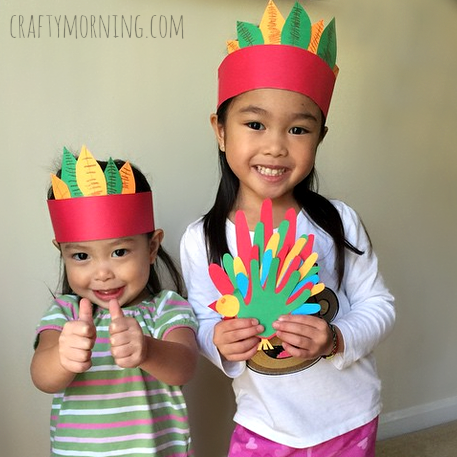 Easy native american headband craft for kids