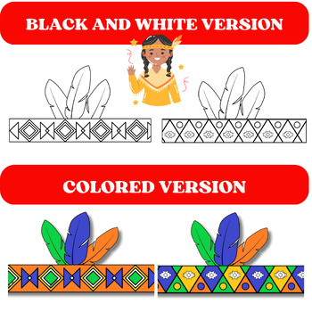 Native americans heritage month headband craft indigenous people activity