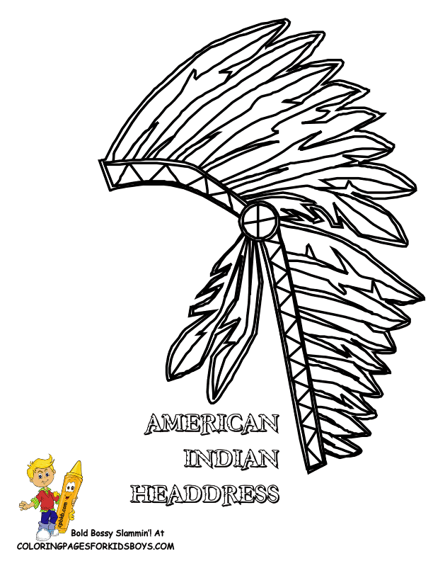 Free indian headdress coloring page download free indian headdress coloring page png images free cliparts on clipart library