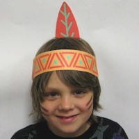 Printable native american headdress