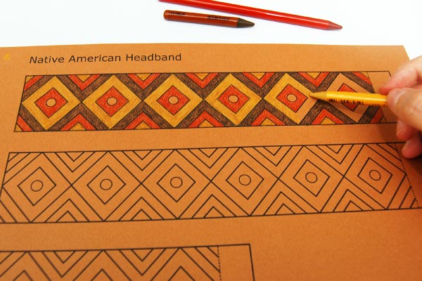 Native american headband kids crafts fun craft ideas