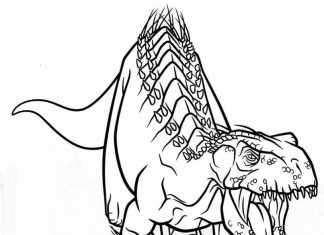 Indoraptor coloring pages to print and print online