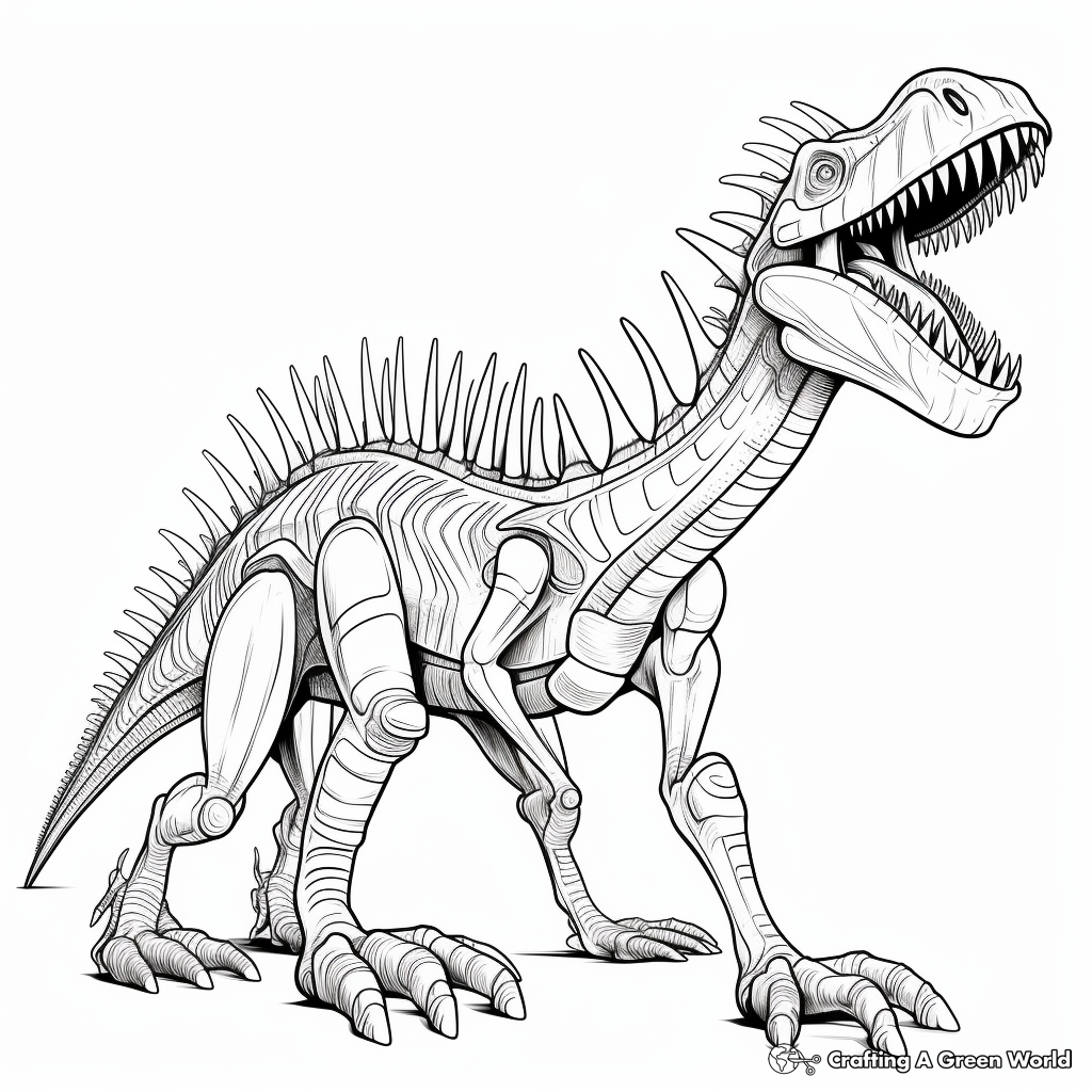 Spinosaurus coloring pages