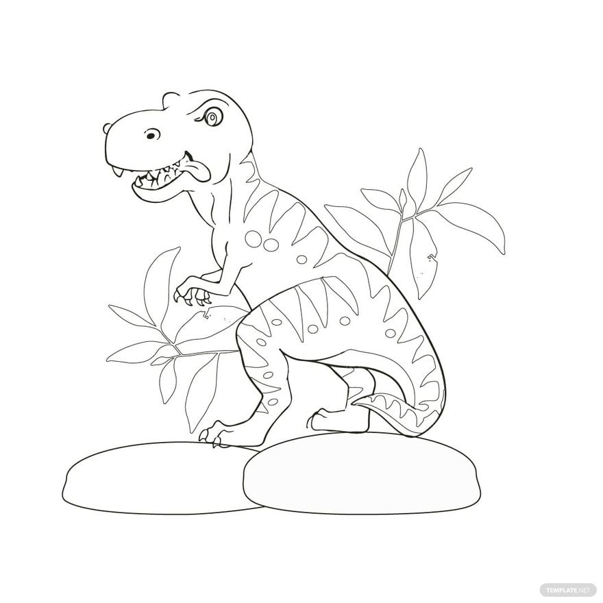 Free dinosaur coloring pages