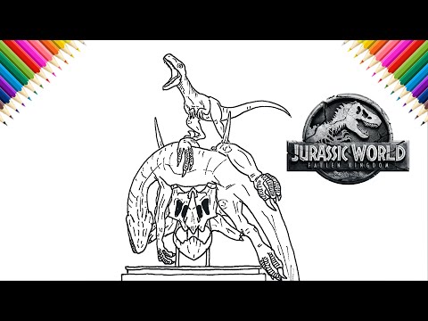 How to draw death of an indoraptor jurassic world fallen kingdo step by step