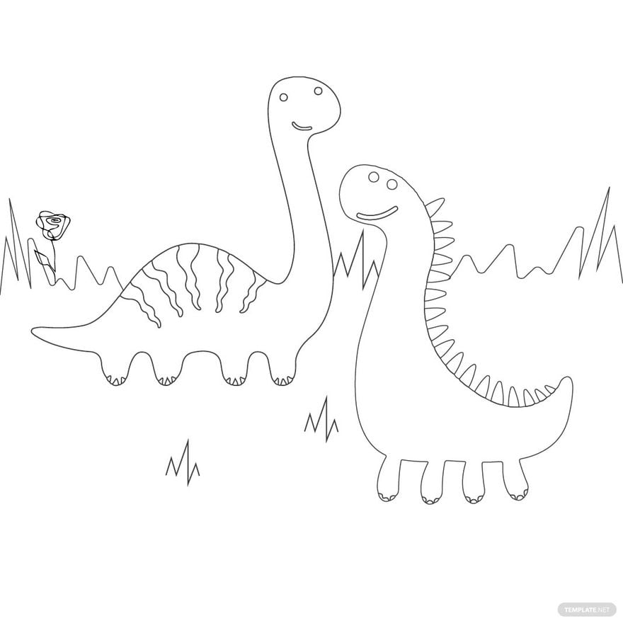 Free dinosaur coloring pages