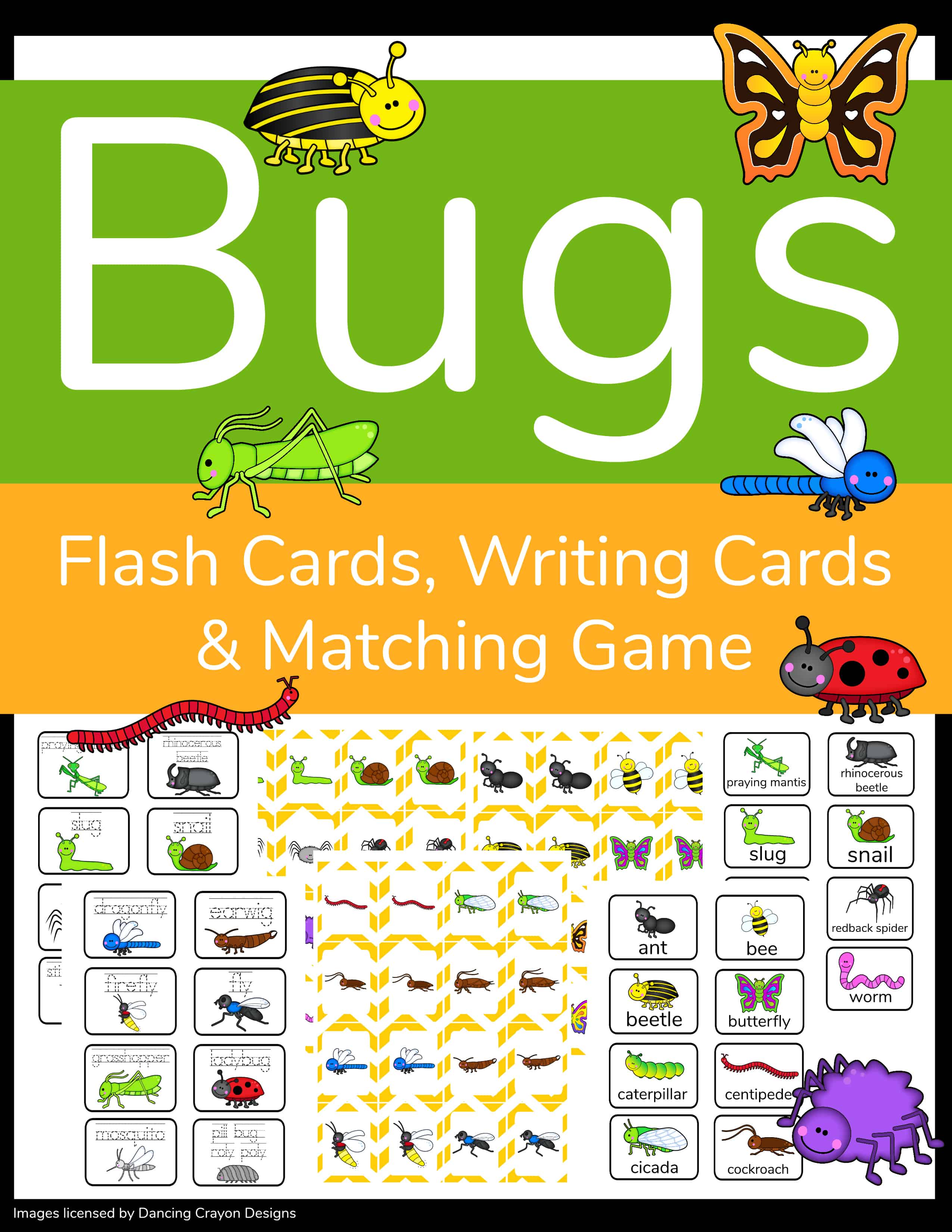 In printable insect activity sheets