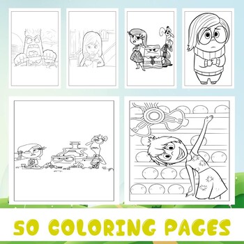 Unlock artistic magic printable inside out coloring pages collection for kids