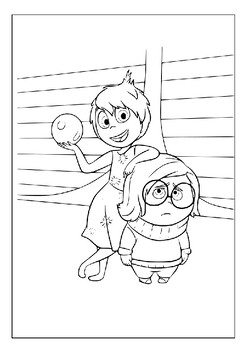Printable inside out coloring pages collection learn valuable life lessons