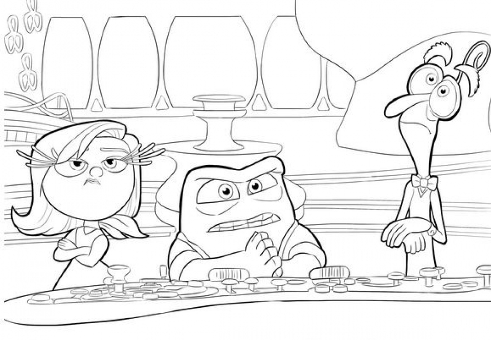 Free printable inside out coloring pages