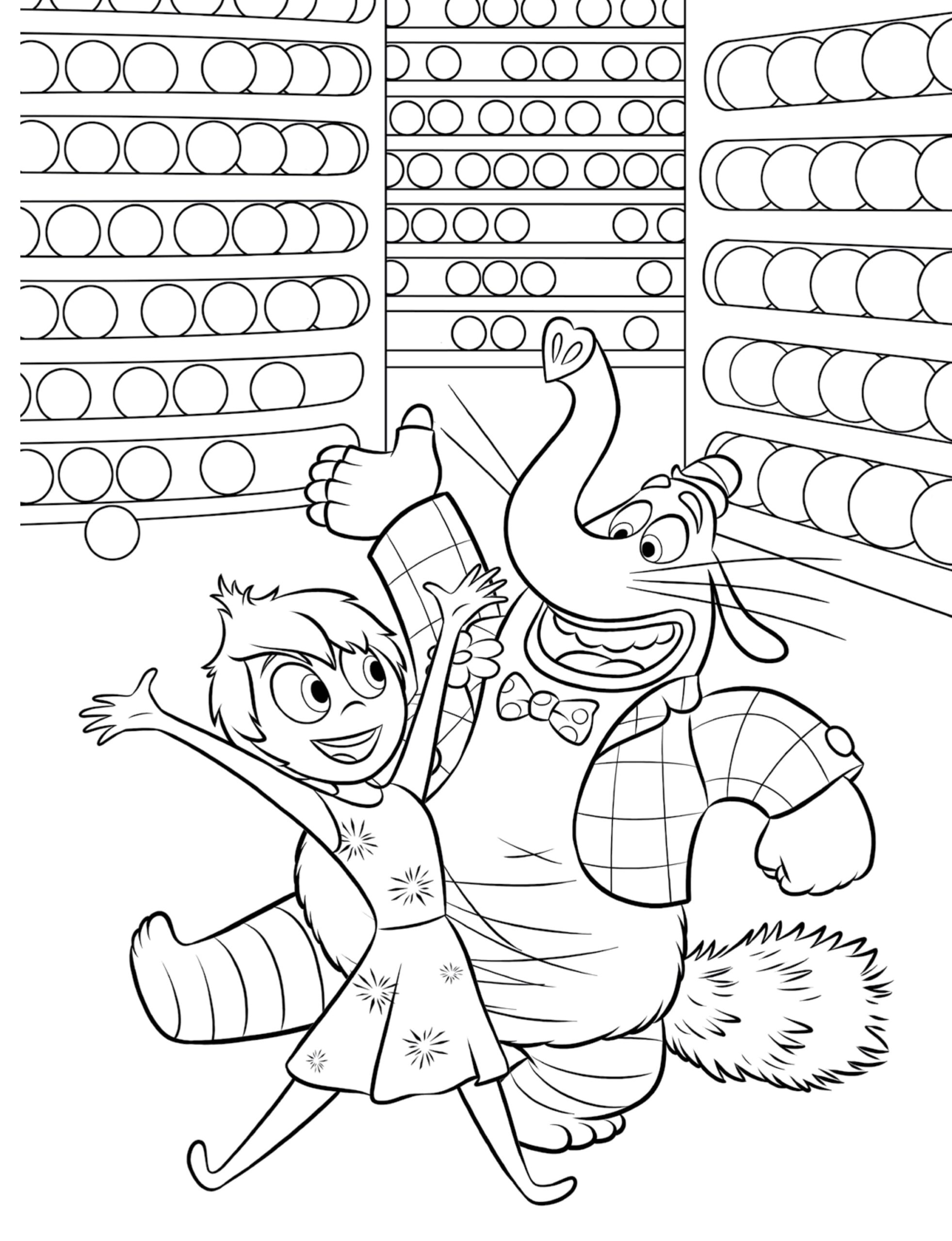 Inside out coloring pages