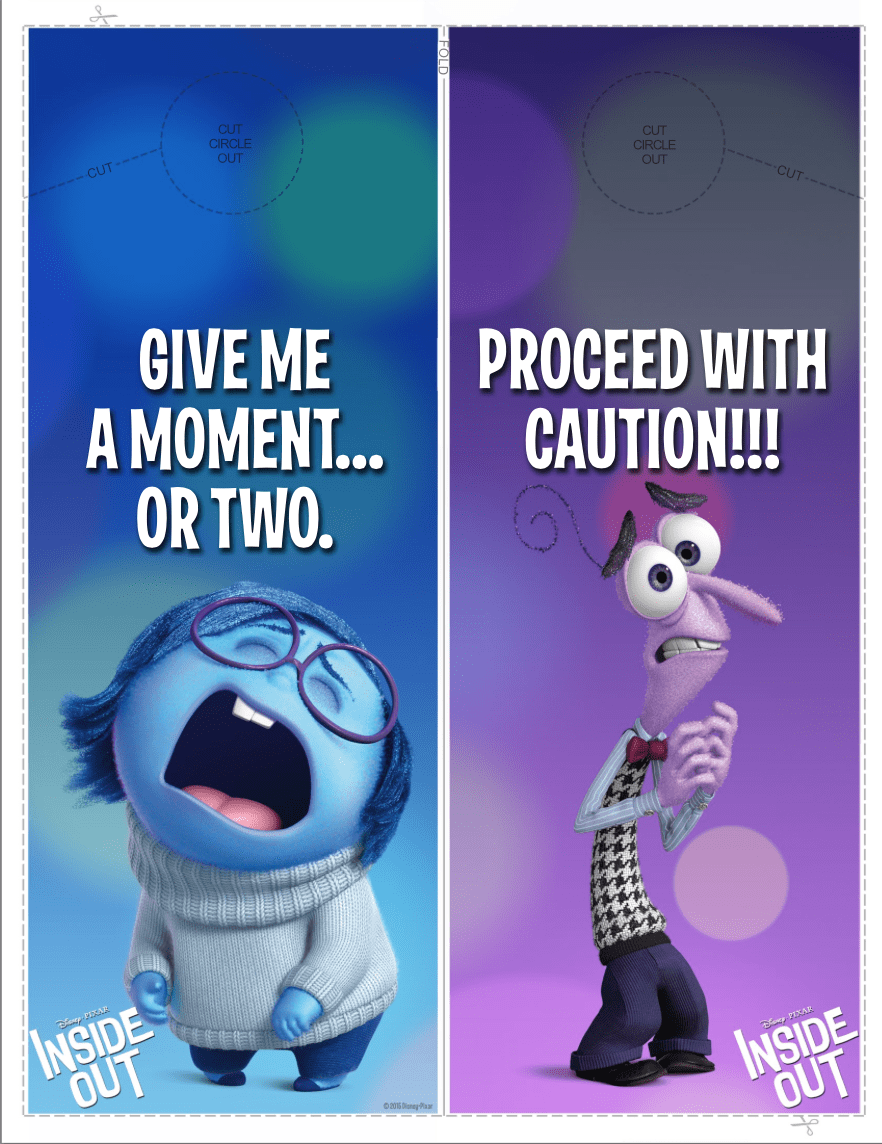 Printable inside out activities for kids