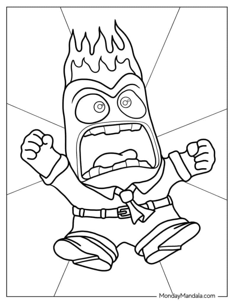 Inside out coloring pages free pdf printables