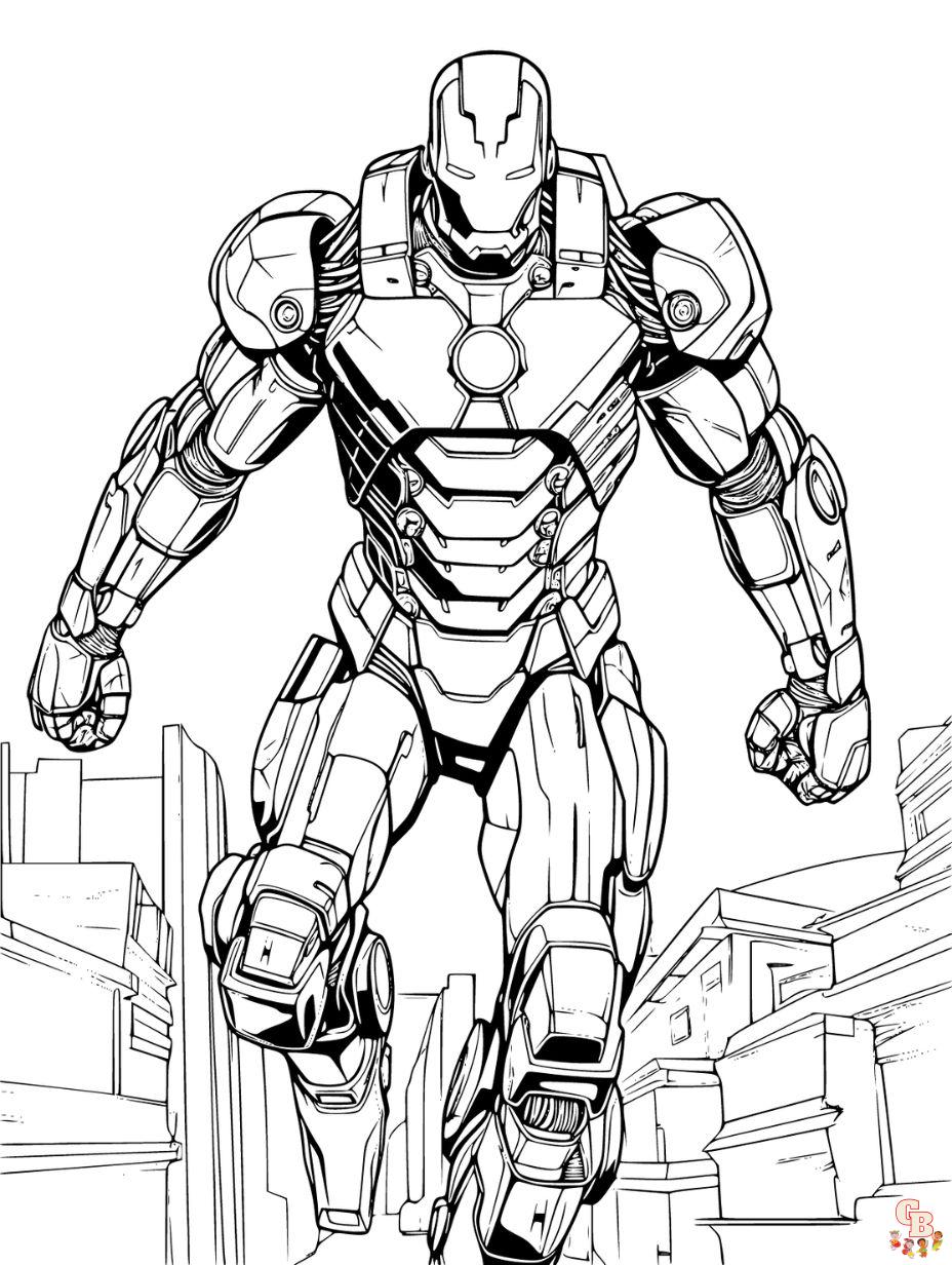 Iron man coloring pages print color your favorite hero
