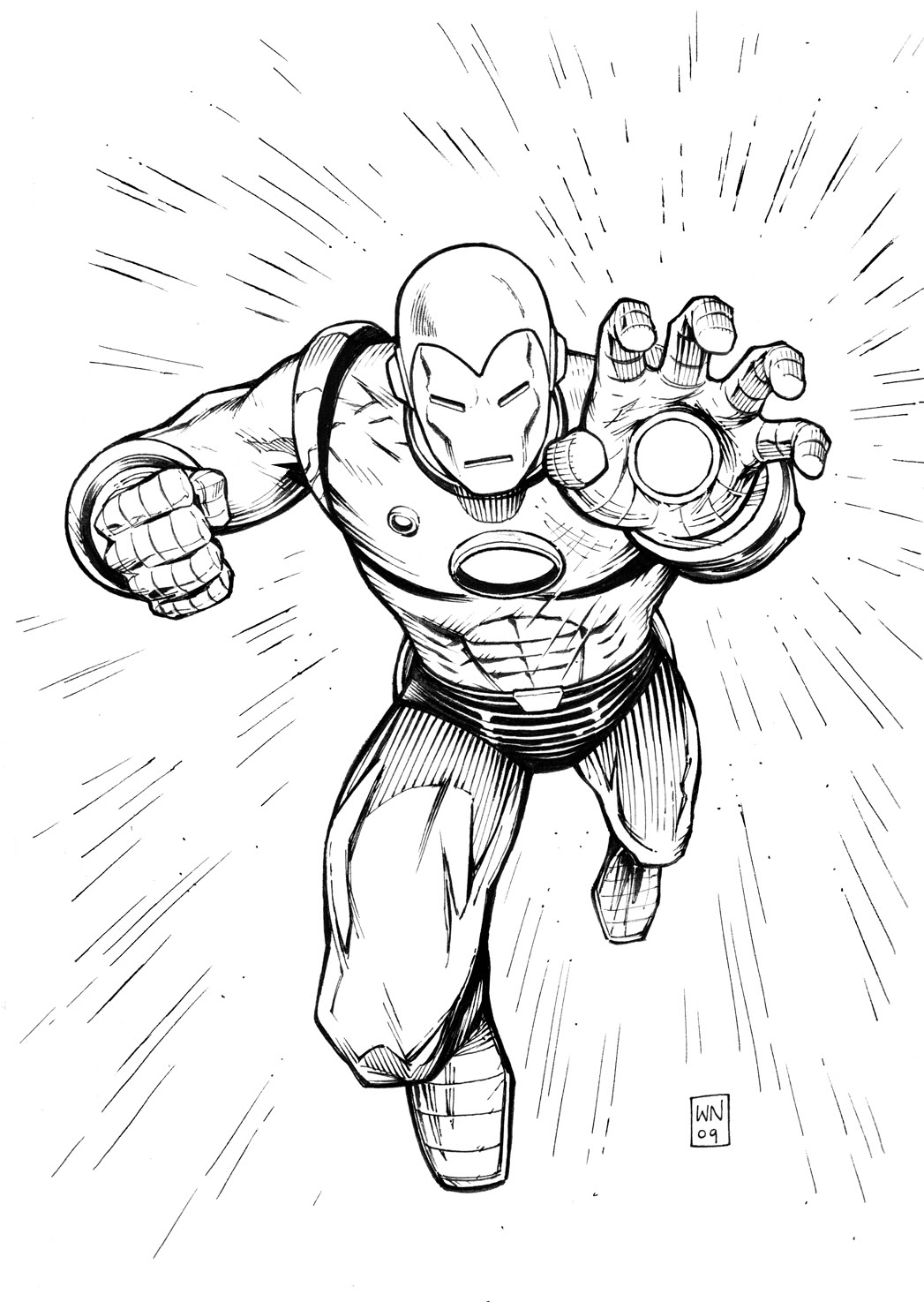 Free printable iron man coloring pages for kids