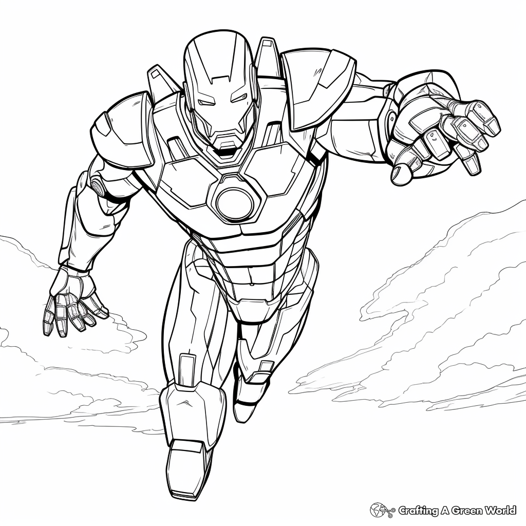 Iron man coloring pages