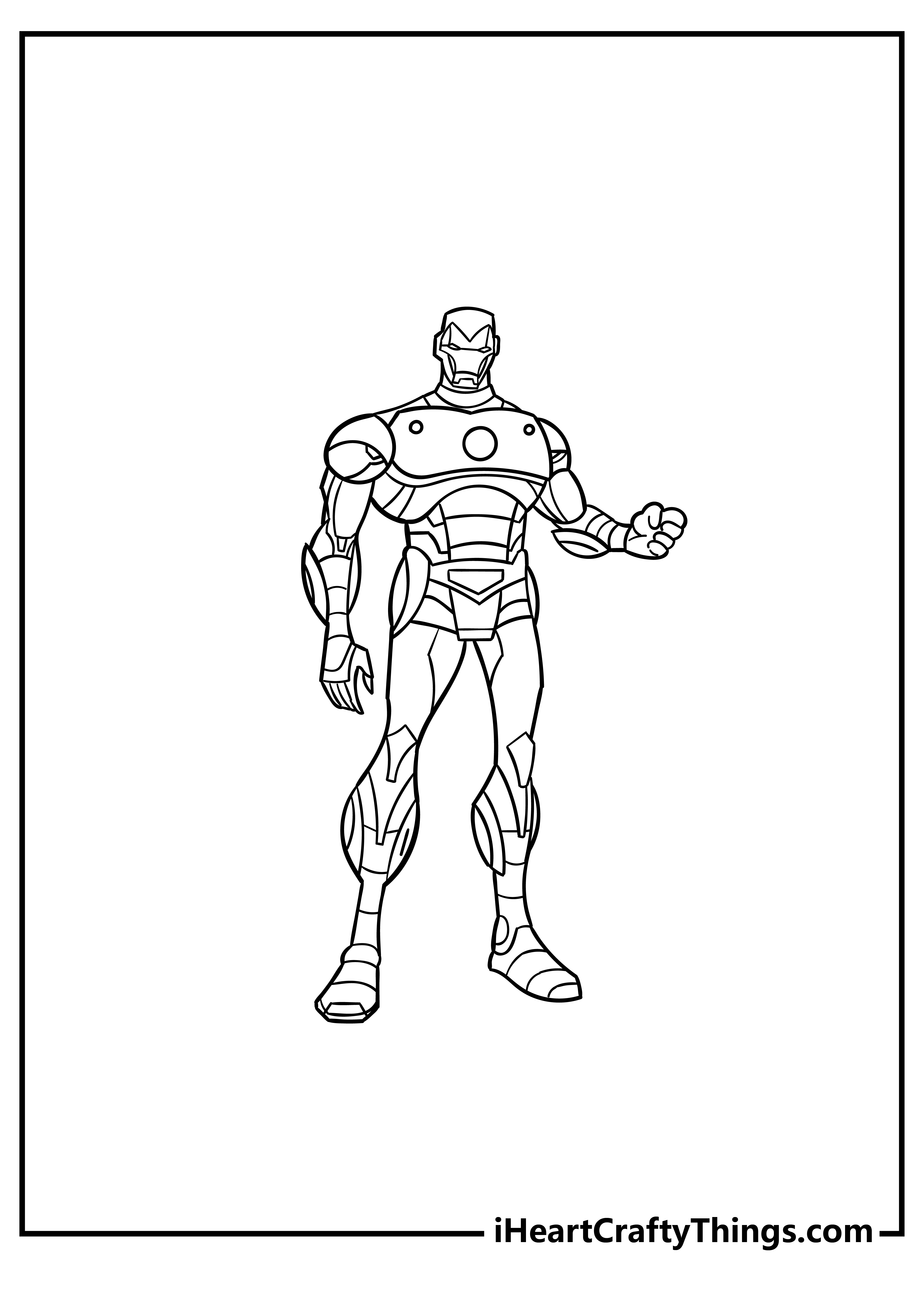 Iron man coloring pages free printables