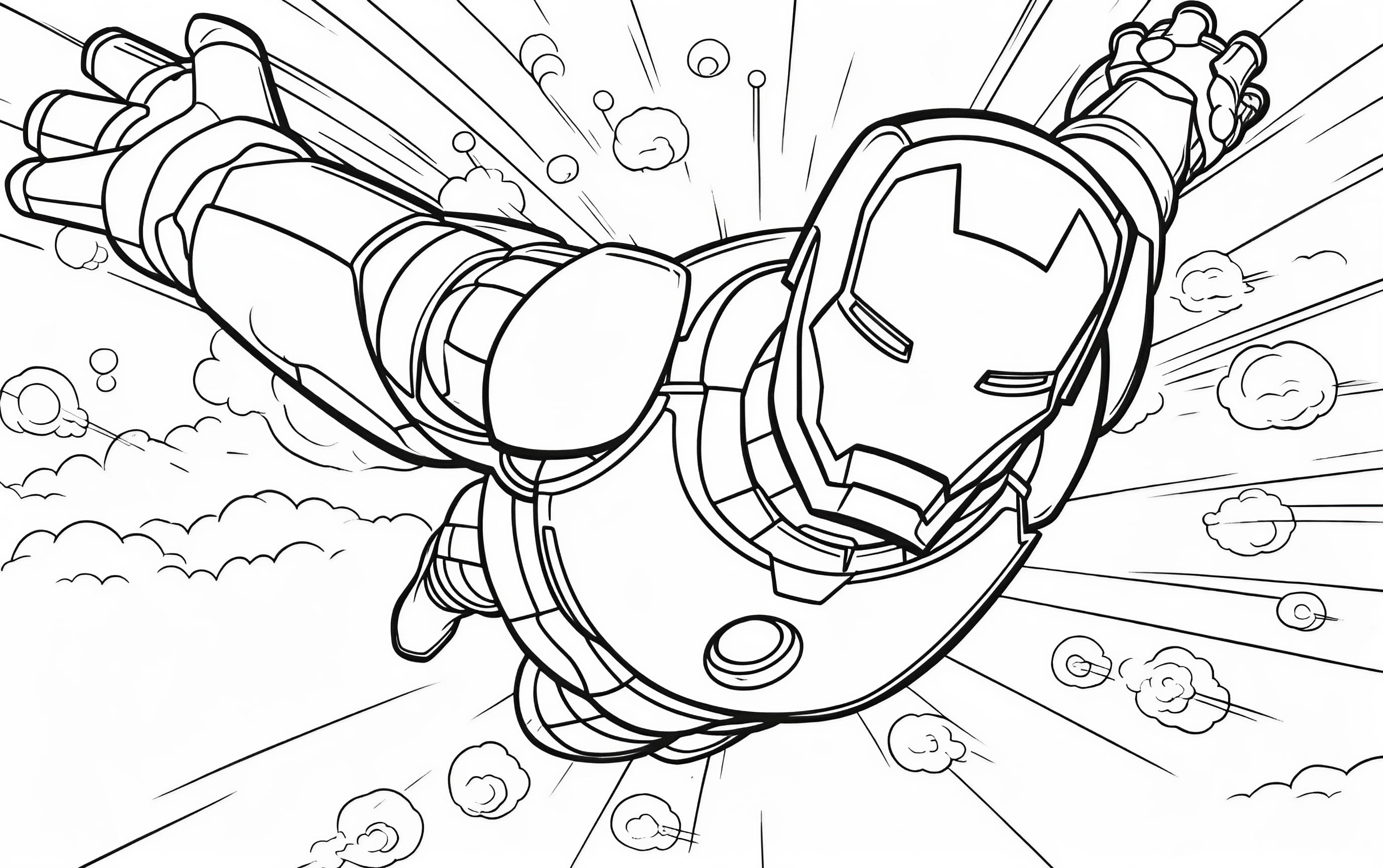 Iron man coloring pages for free printable