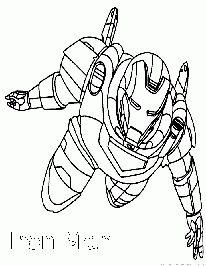 Ironman coloring pages