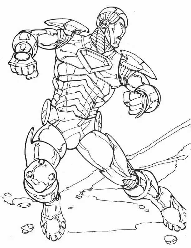 Iron man malvorlagen