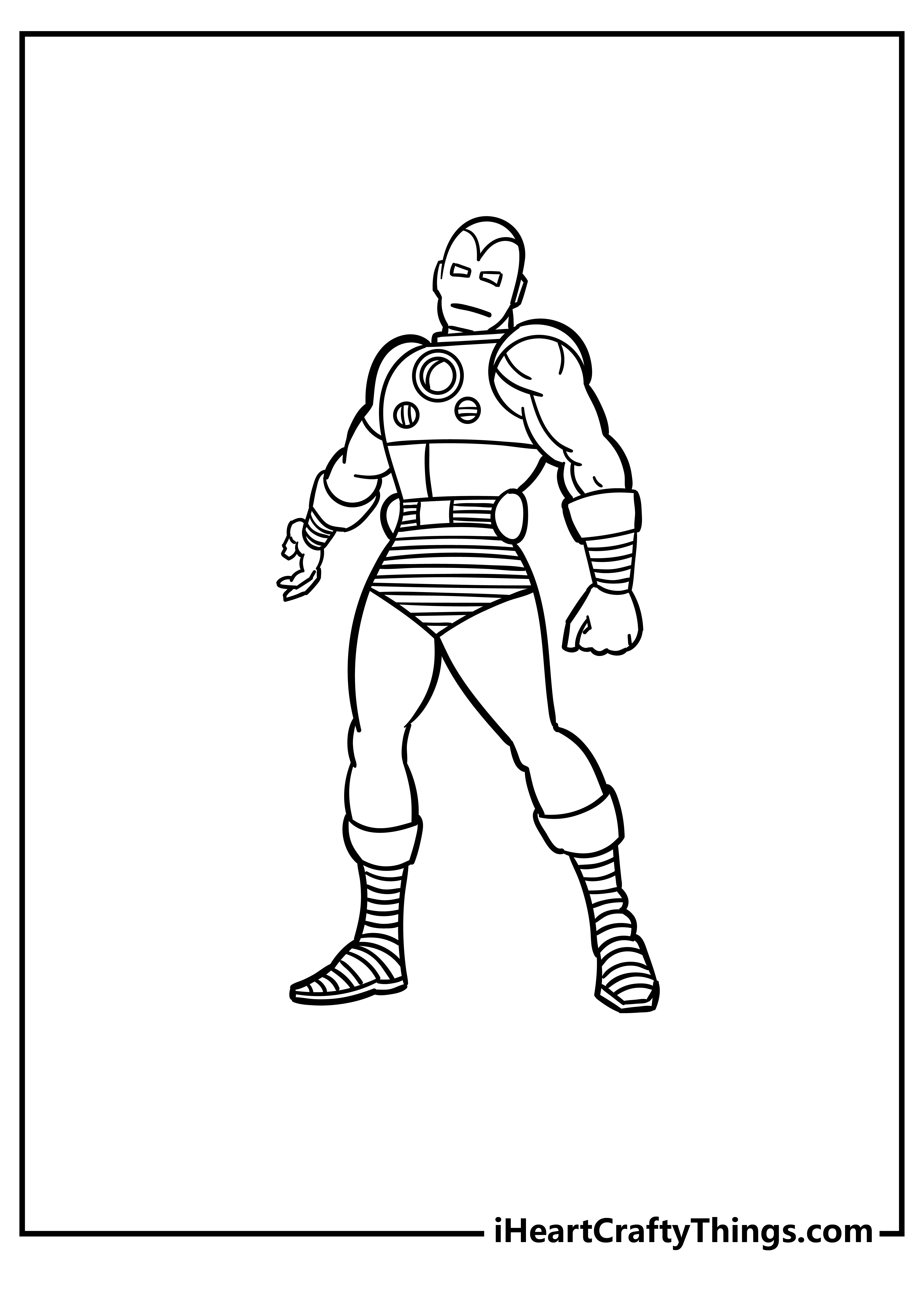 Iron man coloring pages free printables