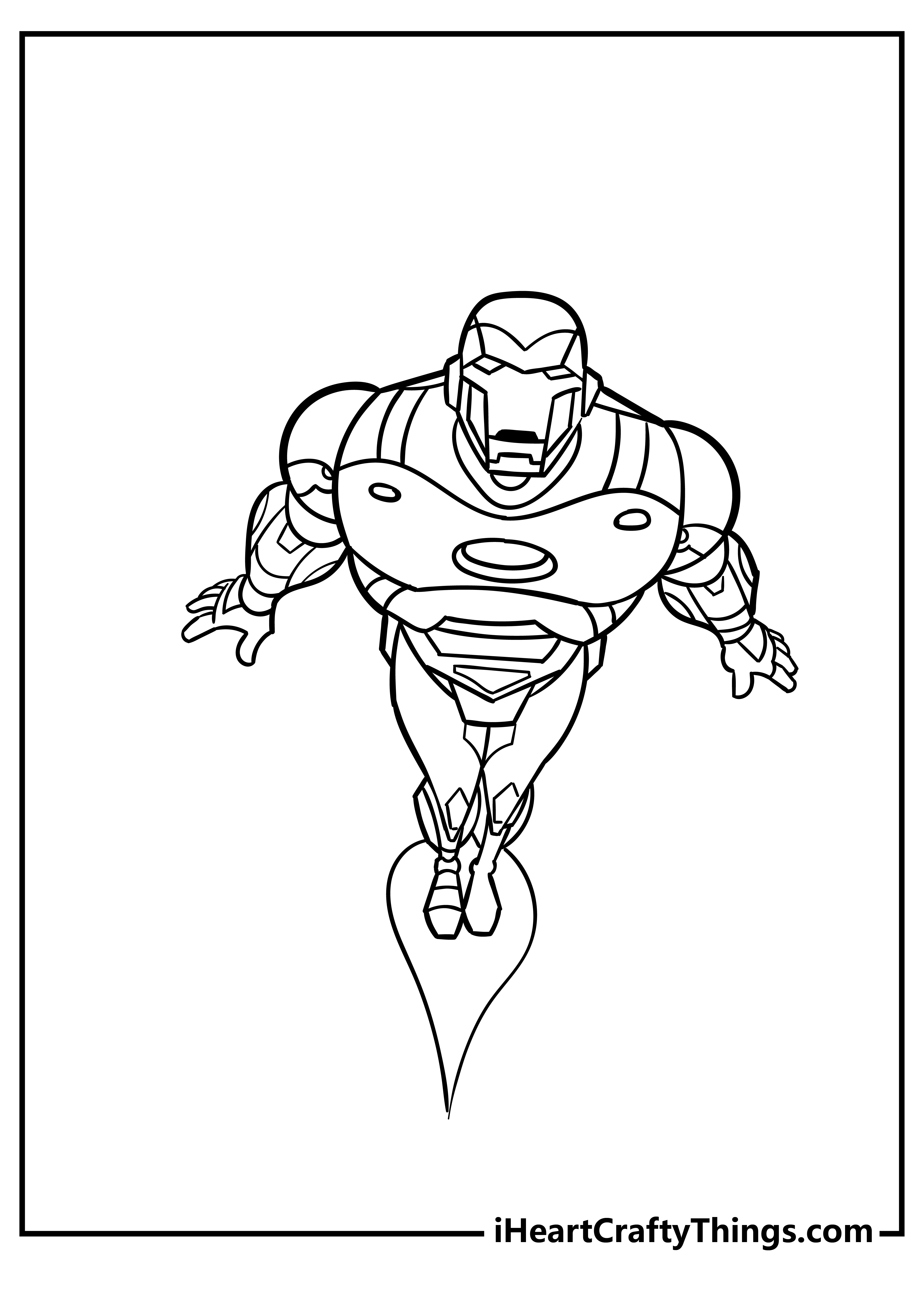 Iron man coloring pages free printables