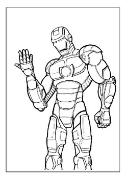 Discover the power of iron man with our large collection of coloring pages