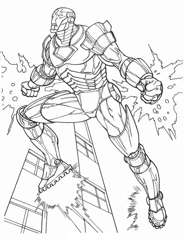 Iron man malvorlagen
