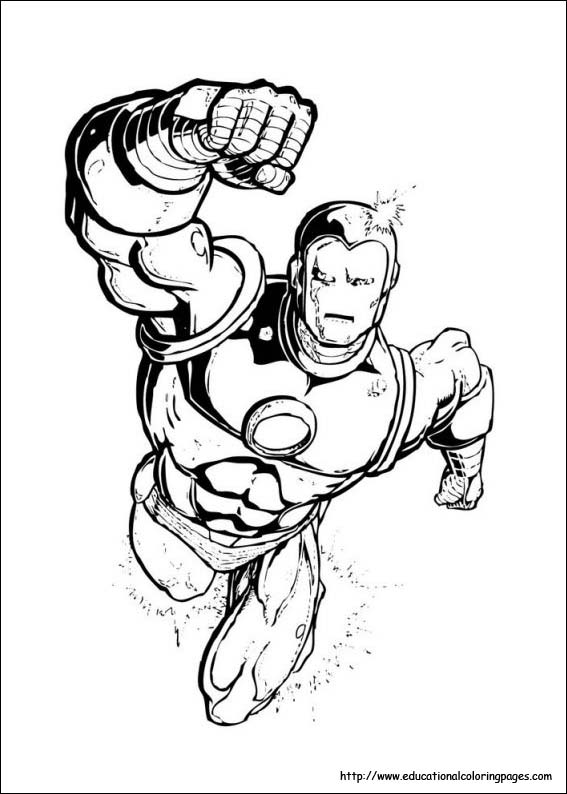 Iron man coloring pages free for kids