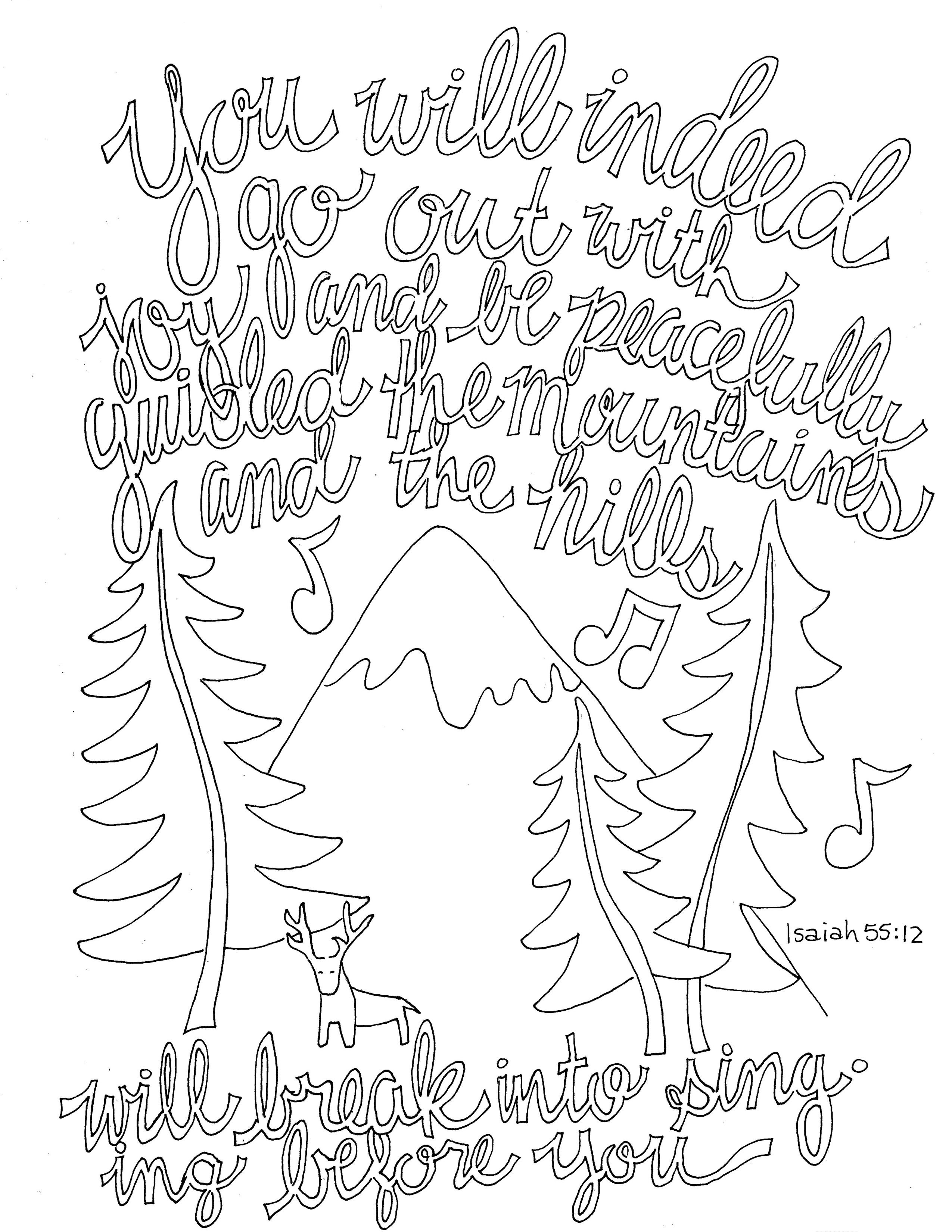 Isaiah coloring page â from victory road