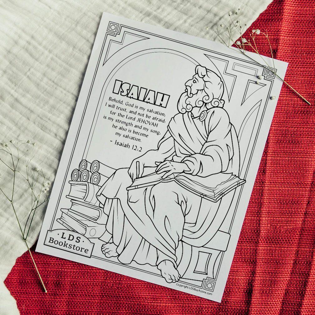 The prophet isaiah coloring page
