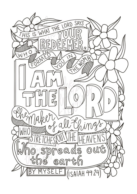 Bible coloring pages isaiah christian bible verses scripture coloring page printable kids adults