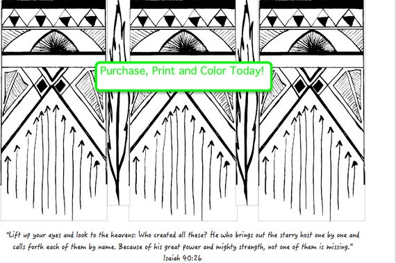 Scripture adult coloring page isaiah bible verse relaxation christian art family activities