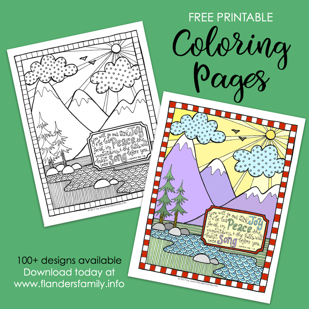 Go out with joy coloring page