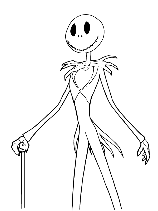 Jack skellington malvorlagen